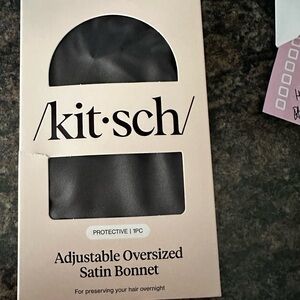 Kitsch Satin Bonnet - Black
